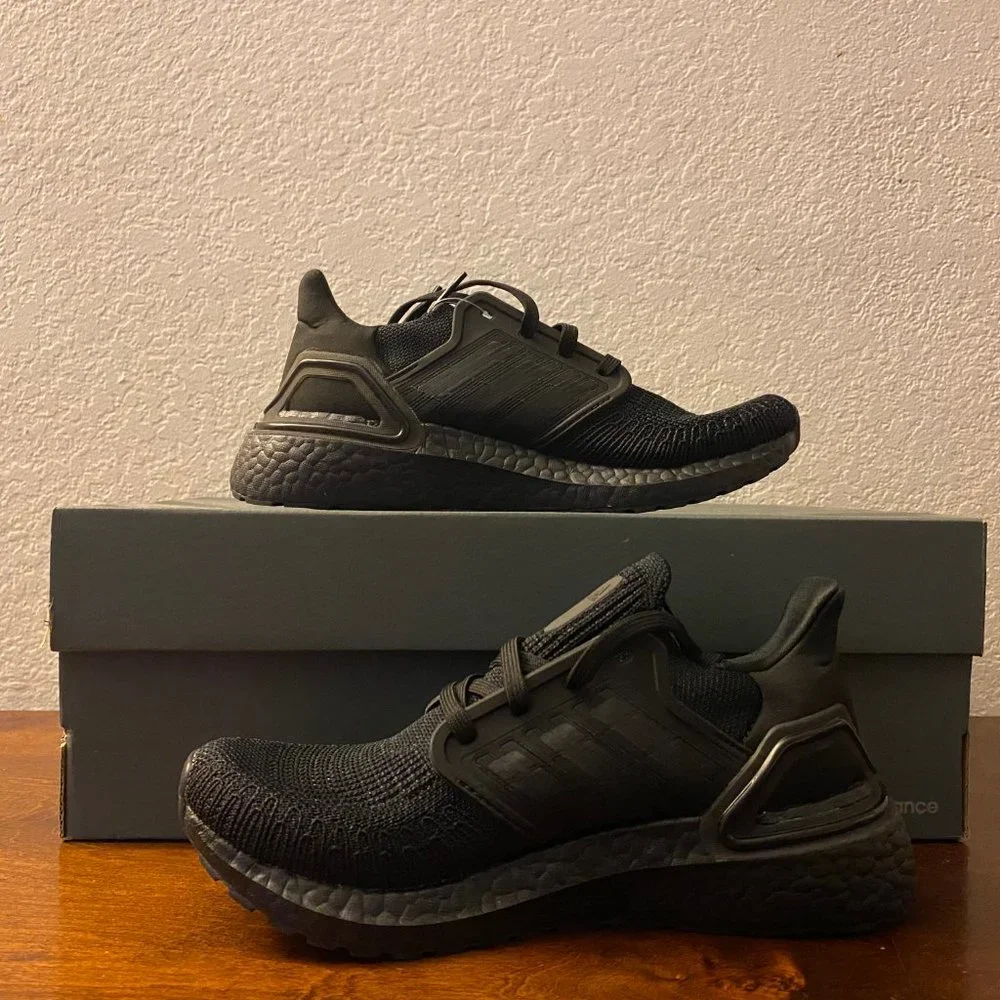 Adidas Wmns UltraBoost 20 Triple Black Lifestyle Running Shoes G55826 Size 5.5_2